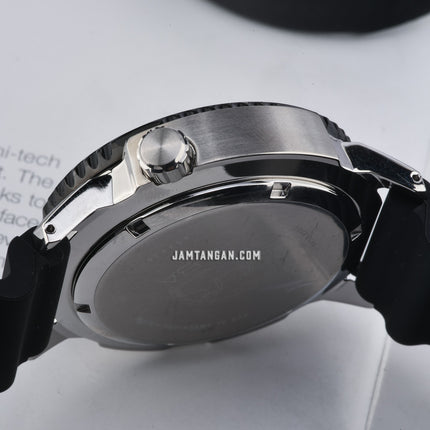 Alba Mechanical AL4641X1 Automatic Men Grey Gradient Dial Black Rubber Strap