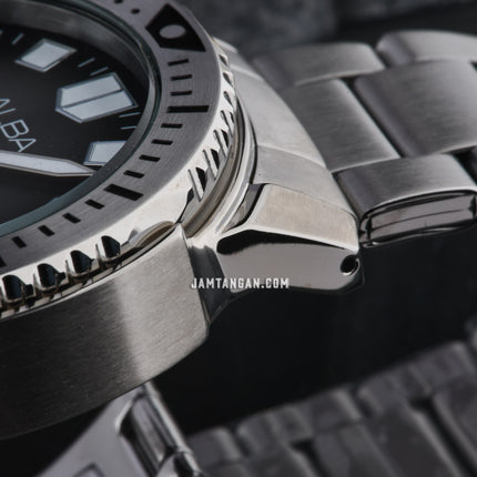 Alba Mechanical AL4635X1 Automatic Men Grey Gradient Dial Stainless Steel Strap