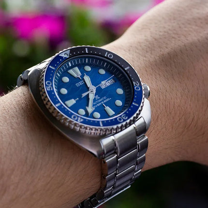Seiko Prospex SRPD21K1 Turtle Save The Ocean Automatic Blue Dial Stainless Steel Strap