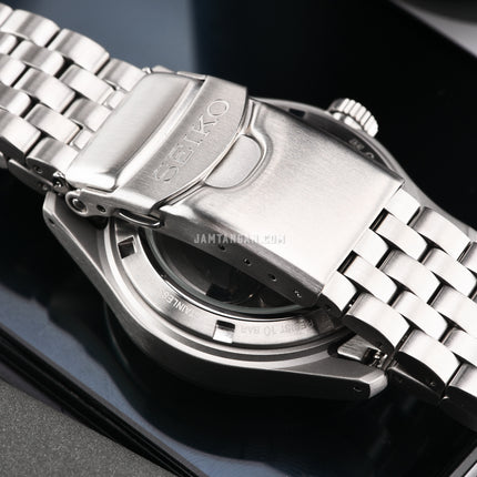 Seiko 5 Sports SSK023K1 GMT Field Sports Style Black Dial Stainless Steel Strap
