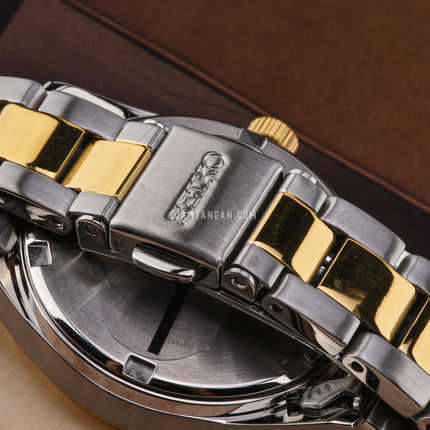 Seiko Ladies SUR454P1 Discover More Silver Dial Dual Tone Stainless Steel Strap