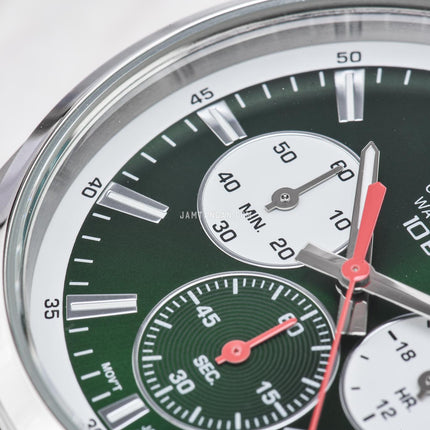 Alba Active AT3K27X1 Men Chronograph Green Dial Stainless Steel Strap