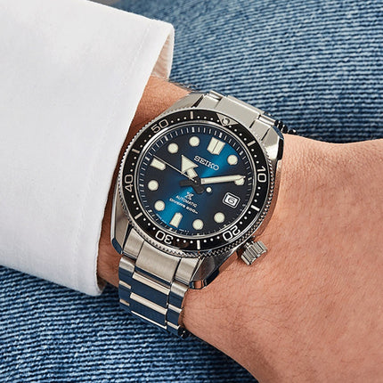 Seiko Prospex SPB083J1 Great Blue Hole 1968 Blue Dial St. Steel Strap SPECIAL EDITION + Extra Strap