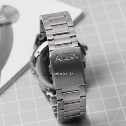 Alba AL4415X1 Automatic Men Blue Dial Stainless Steel Strap