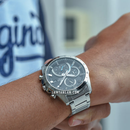 Casio Edifice EFR-571D-1AVUDF Chronograph Black Dial Stainless Steel Strap