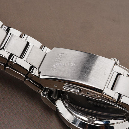 Alba AH7DL5X1 Ladies Pink Dial Stainless Steel Strap