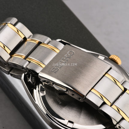 Seiko Classic SUR312P1 Discover More White Dial Dual Tone Stainless Steel Strap