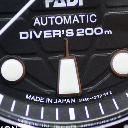 Seiko Prospex SRPG19K1 King Turtle PADI Edition Automatic Divers 200M Black Dial Stainless Steel