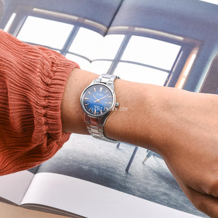 Alba AH7EC7X1 Ladies Blue Dial Stainless Steel Strap