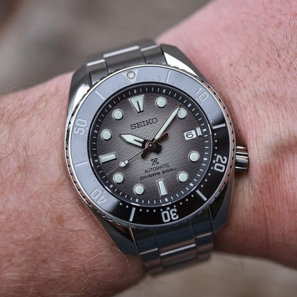 Seiko Prospex SPB323J1 King Sumo Automatic Divers 200M Grey Dial Stainless Steel Strap