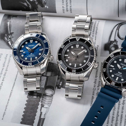 Seiko Prospex SPB321J1 King Sumo Automatic Divers 200M Blue Dial Stainless Steel Strap