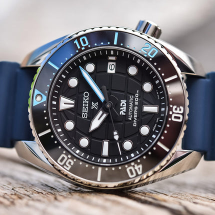 Seiko Prospex SPB325J1 King Sumo Automatic Divers Black Dial Silicone Strap PADI Special Edition