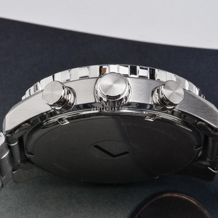 Alba Signa AX7007X1 Men Chronograph Green Dial Stainless Steel Strap