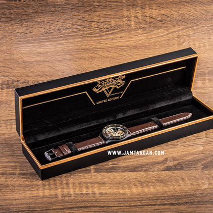 Seiko 5 Sports SRPF21K1 Street Fighter Guile Indestructible Fortress Leather Strap Limited Edition