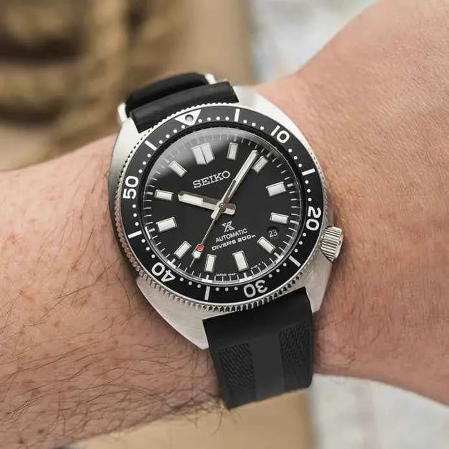 Seiko Prospex SPB317J1 Heritage Re-Interpretation Slim Willard Automatic Divers Black Rubber Strap