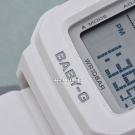 Casio Baby-G + Plus BGD-10L-7DR Ladies Digital Dial White Resin Band