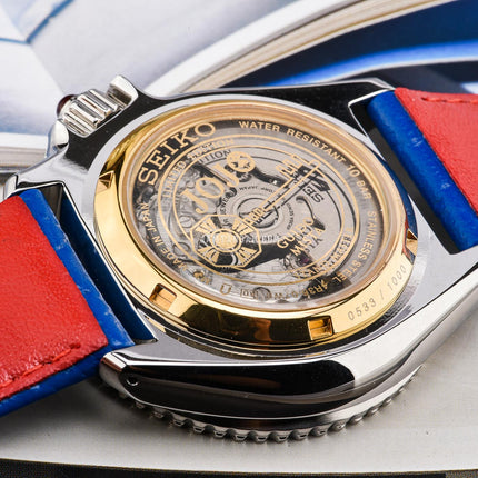 Seiko 5 Sports X Jojo Bizarre Adventure SBSA031 Guido Mista Leather Strap Limited Edition (JDM)