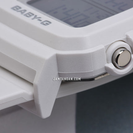 Casio Baby-G + Plus BGD-10L-7DR Ladies Digital Dial White Resin Band
