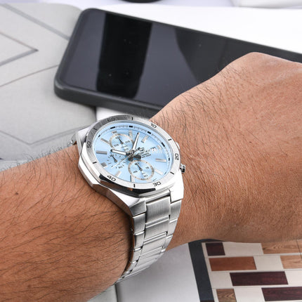 Casio Edifice EFV-640D-2BVUDF Chronograph Men Blue Dial Stainless Steel Band