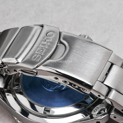 Seiko Prospex SNE595P1 Solar Diver Pepsi Blue Dial Stainless Steel Strap