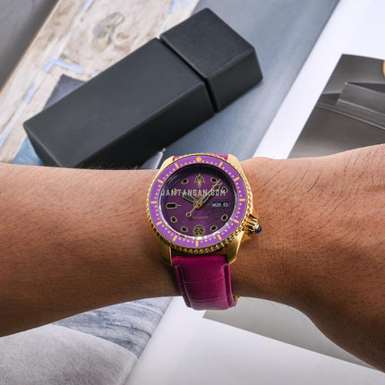 Seiko 5 Sports X Jojo Bizarre Adventure SBSA036 Giorno Giovanna Leather Strap Limited Edition (JDM)