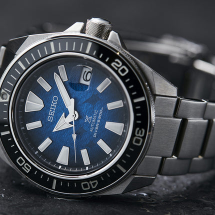 Seiko Prospex SRPE33K1 King Samurai Manta Ray Save The Ocean Stainless Steel Special Edition