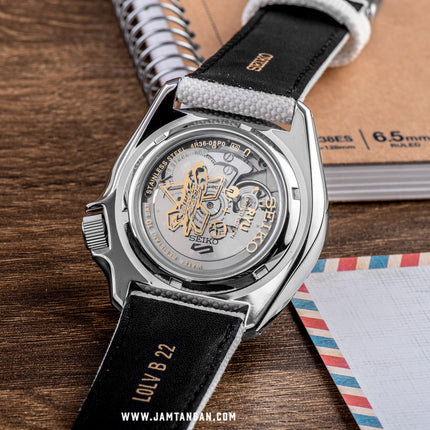 Seiko 5 Sports SRPF19K1 Street Fighter Ryu Unshakeable Fist Nylon-Leather Strap Limited Edition