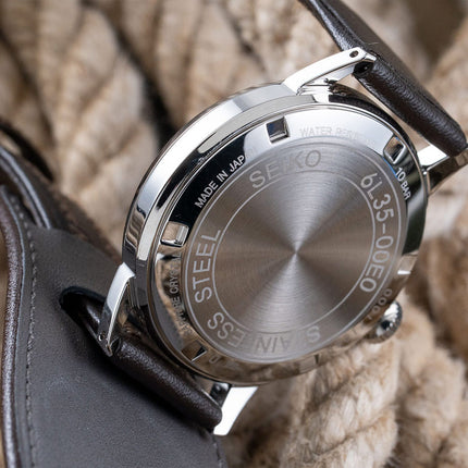 Seiko Prospex SJE085J1 The 1959 Alpinist Re-Creation Black Dial Brown Leather Strap Limited Edition