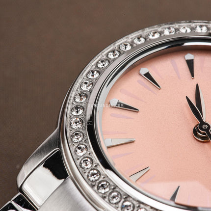 Alba AH7DL5X1 Ladies Pink Dial Stainless Steel Strap