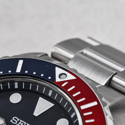 Seiko Prospex SNE595P1 Solar Diver Pepsi Blue Dial Stainless Steel Strap