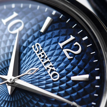 Seiko Presage SRPE43J1 Cocktail Old Clock Blue Dial Dark Blue Leather Strap