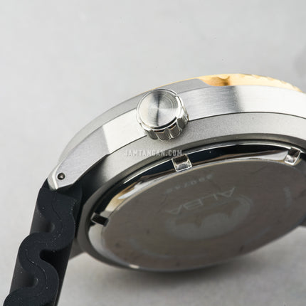Alba Mechanical AL4250X1 Automatic Man Black Dial Black Rubber Strap