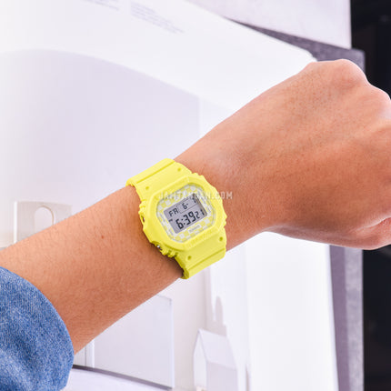 Casio Baby-G BGD-565GS-9DR Street Skate Culture Ladies Digital Dial Yellow Resin Band