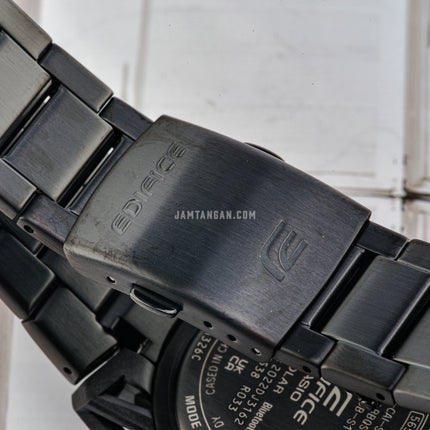 Casio Edifice ECB-2000DC-1BDF Men Sospensione Digital Analog Dial Gunmetal Stainless Steel Band