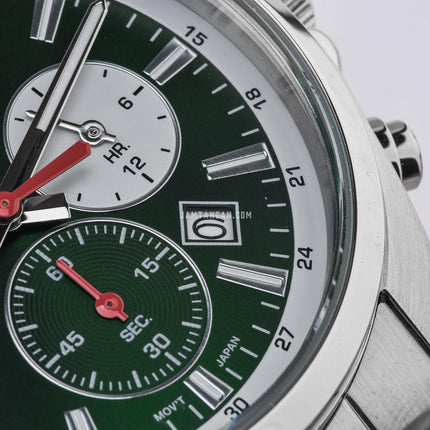 Alba Active AT3K27X1 Men Chronograph Green Dial Stainless Steel Strap