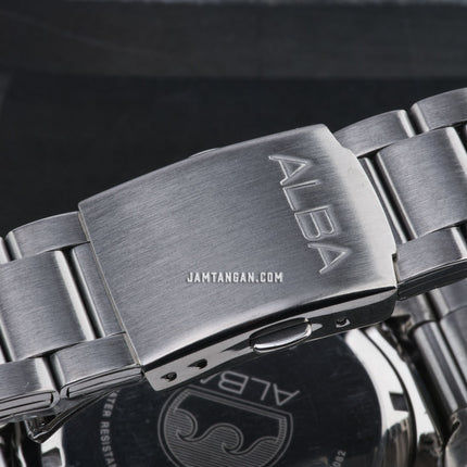 Alba Mechanical AL4635X1 Automatic Men Grey Gradient Dial Stainless Steel Strap