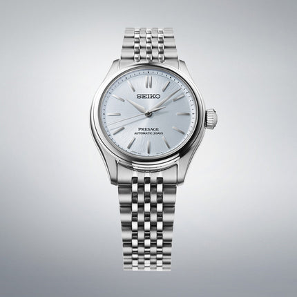 Seiko Presage Classic SPB521J1 Edo Silk Aijiro Light Blue Dial Stainless Steel Strap