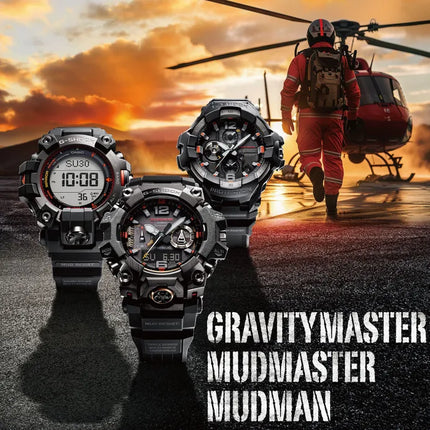 Casio G-Shock Mudmaster GWG-B1000EC-1ADR Master Of G Emergency Color Series Resin Band