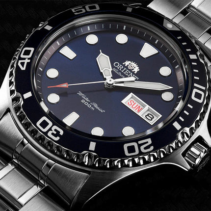 Orient Sports TAA02005D Automatic Men Blue Dial Stainless Steel Strap