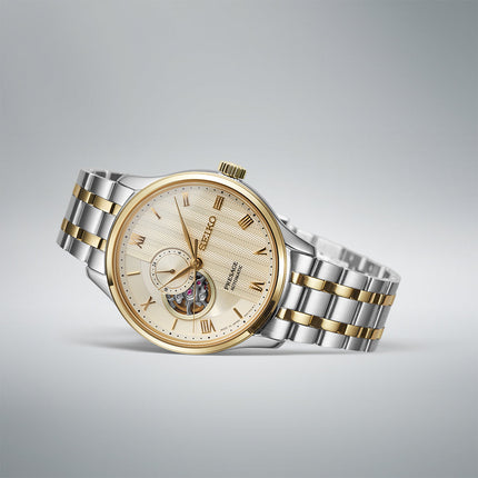 Seiko Presage SSA464J1 Automatic Japanese Zen Garden Series Open Heart Dial Stainless Steel Strap