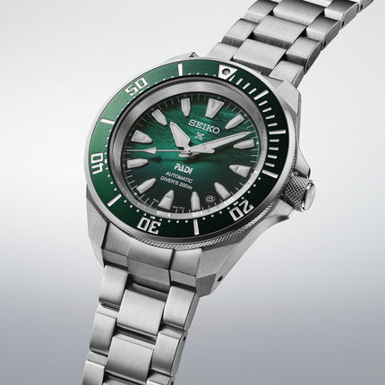 Seiko Prospex SRPL53K1 Diver Shog-Urai Emerald Green Dial Stainless Steel Strap PADI Special Edition