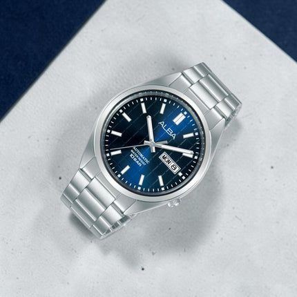 Alba Mechanical AL4317X1 Automatic Men Blue Patterned Dial Stainless Steel Strap