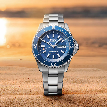 MIDO Ocean Star 200 M026.930.11.041.00 Automatic Blue Dial Stainless Steel Strap