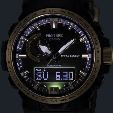 Casio Pro Trek PRW-61ANS-3DR Tough Solar Green Resin Band Unite With Nature 30th Anniversary