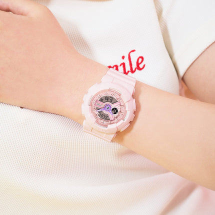 Casio Baby-G BA-110AH-4ADR Digital Analog Soft Pink Dial Soft Pink Resin Band