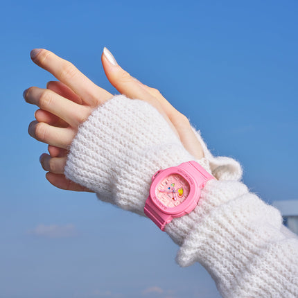 Casio Baby-G BGA-10-4ADR Playful Hearts Series Analog Dial Pink Resin Band