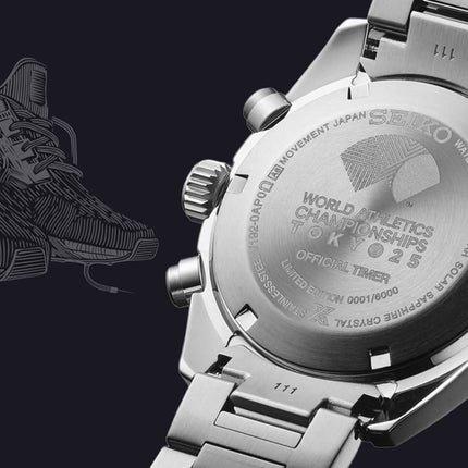 Seiko Prospex SSC955P1 Speedtimer Solar Chrono World Athletics Championship Tokyo 25 Limited Edition