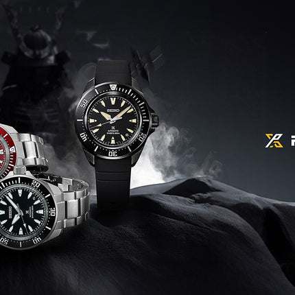 Seiko Prospex SRPL15K1 Diver Samurai Shog-Urai Black Dial Black Silicone Strap