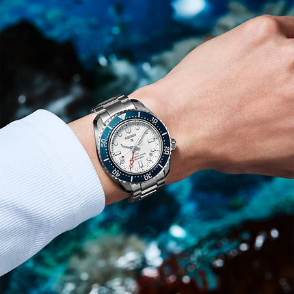 Seiko Prospex SPB519J1 1968 Heritage Diver’s GMT 60th Anniversary Silvery White Dial St Steel Strap
