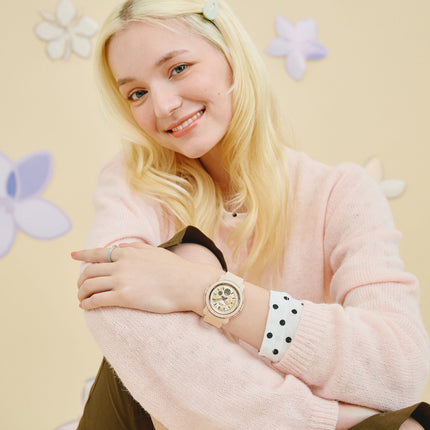 Casio Baby-G BGA-290FL-4ADR Flower Digital Analog Dial Light Pink Resin Band